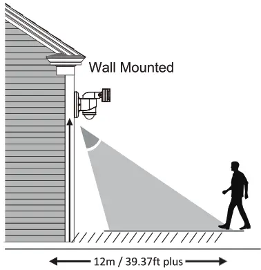 VERSONEL VSL90 Motorized Motion Tracking Security Light - hight