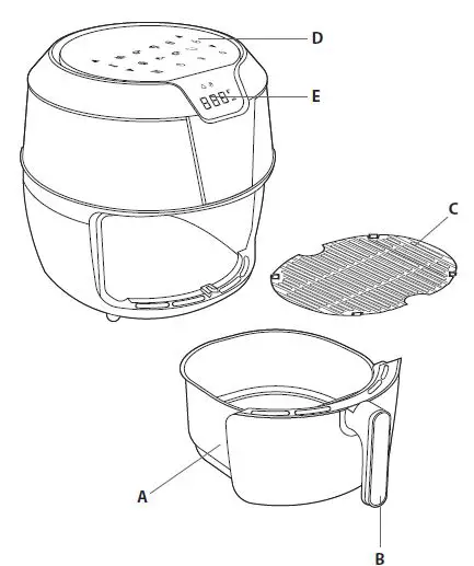 T-fal EY705D51 Easy Fry and Grill Fig1