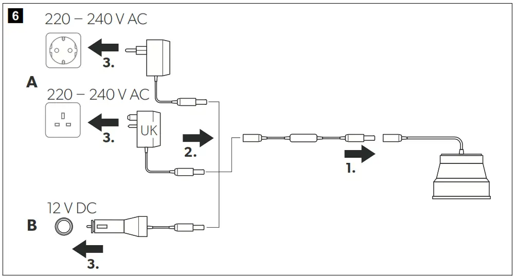 Kampa Groove Light Collapsible LED Pendant Light - Fig3