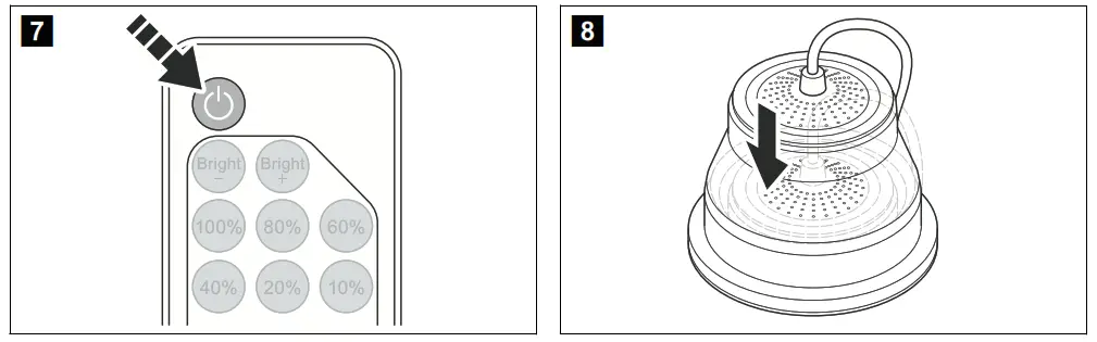 Kampa Groove Light Collapsible LED Pendant Light - Fig4