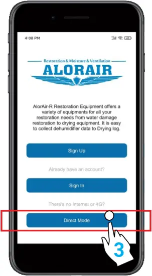 AlorAir-R App - Step 3 - 1
