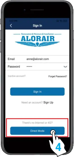 AlorAir-R App - Step 3 - 2