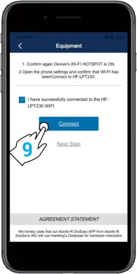 AlorAir-R App - Step 5 - 2
