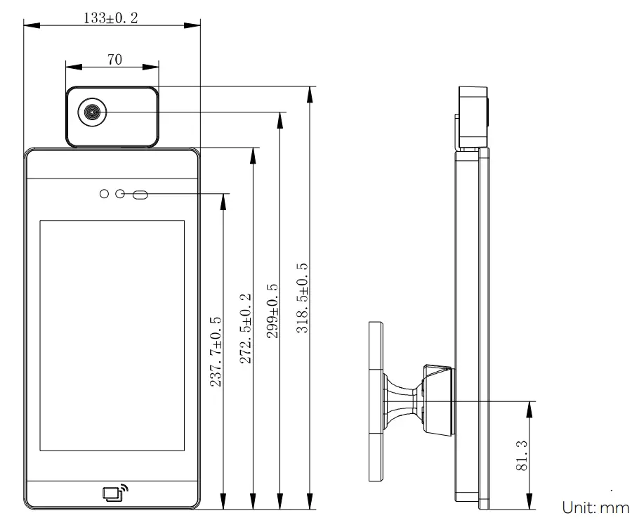 Uface M385C2VTEMP 8H Temp - Drawing