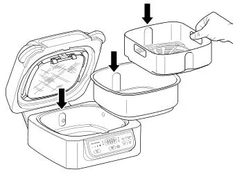 NINJA Health Grill & Air Fryer - Place cooking pot in the unit 4