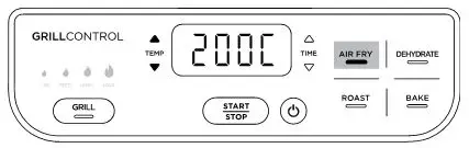 NINJA Health Grill & Air Fryer - Press the Air Fry button