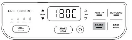 NINJA Health Grill & Air Fryer - Press the ROAST button