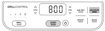 NINJA Health Grill & Air Fryer - Press the START-STOP button to begin