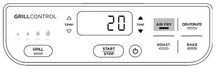 NINJA Health Grill & Air Fryer - Use the up and down TIME arrows