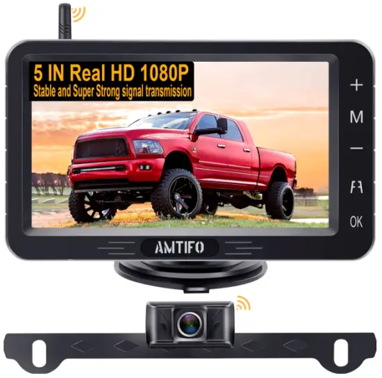 AMTIFO A6 Digital Wireless Backup Camera and Monitor Kit