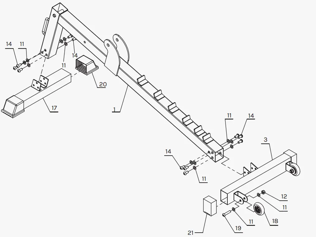 CORTEX BN 6 FID Bench Chin Up Dip Attachment - INSTRUCTIONS