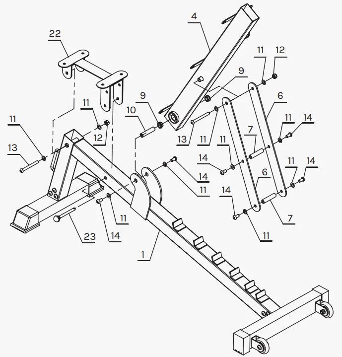 CORTEX BN 6 FID Bench Chin Up Dip Attachment - fig1
