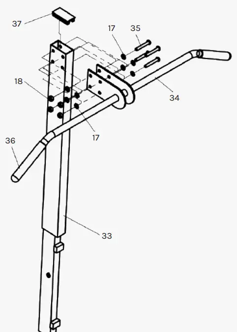 CORTEX BN 6 FID Bench Chin Up Dip Attachment - fig3