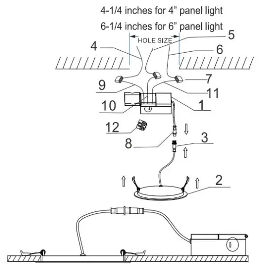 Cloudy Bay LJD006SMWH 6 Inch Wifi-BLE Recessed Down Light - fig