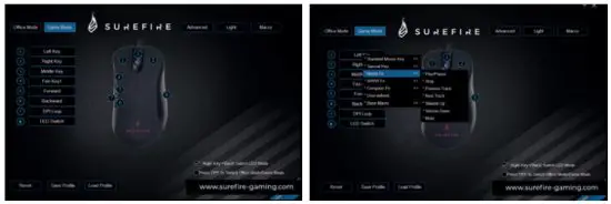 SUREFIRE V 48816 Condor Claw Gaming Mouse - Game Mode