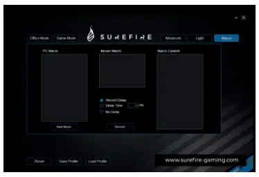 SUREFIRE V 48816 Condor Claw Gaming Mouse - Macro