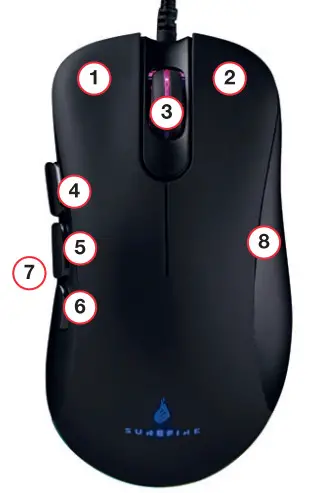 SUREFIRE V 48816 Condor Claw Gaming Mouse