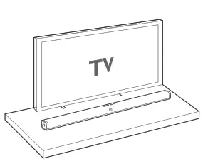 Place the Soundbar on the table