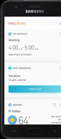 SAMSUNG Smartphone Bixby