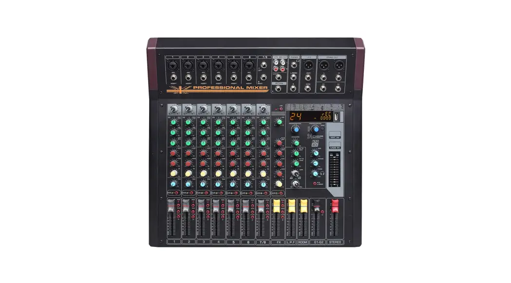 Boytone Bt-88mx 9-channel Professional Sound Mixer Instruction Manual
