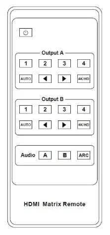 DIGITUS DS-55509 -4x2- HDMI- Matrix -Switch -4K60Hz -3