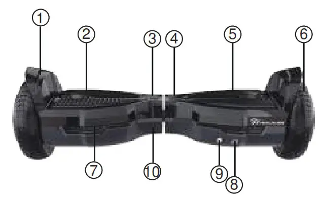 EVERCROSS EV2 Hoverboard with Seat Attachment - PACKAGE CONTENTS