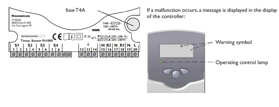 IMMERGAS Modulating remote control 41