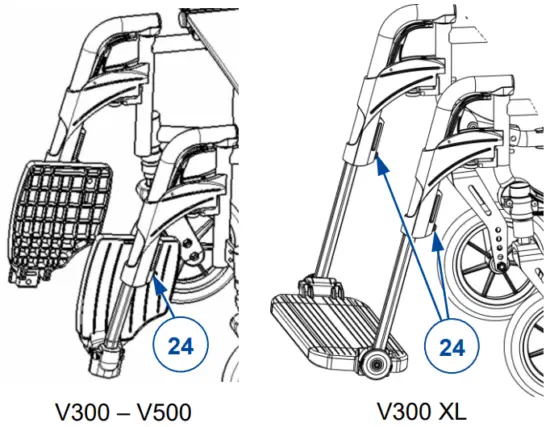 VERMEIREN V300DC V Series Wheelchairs - Fig 22