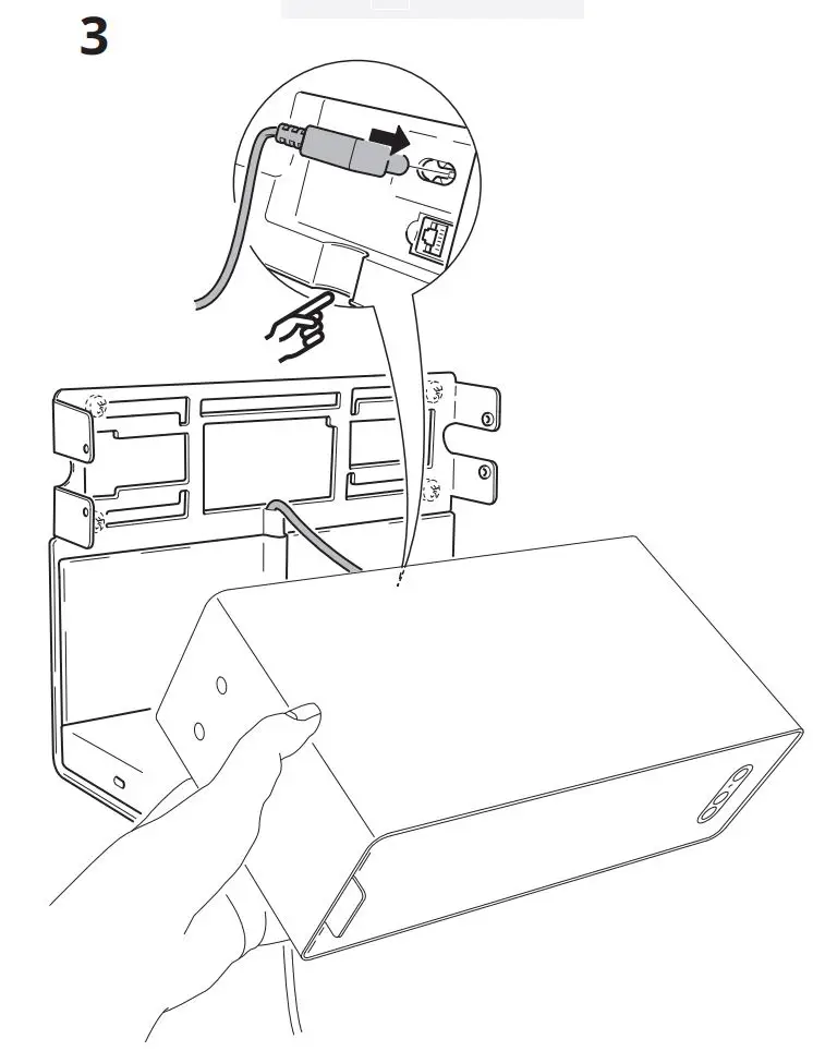 IKEA SYMFONISK Shelf with Wireless Charger Instruction Manual - Installation