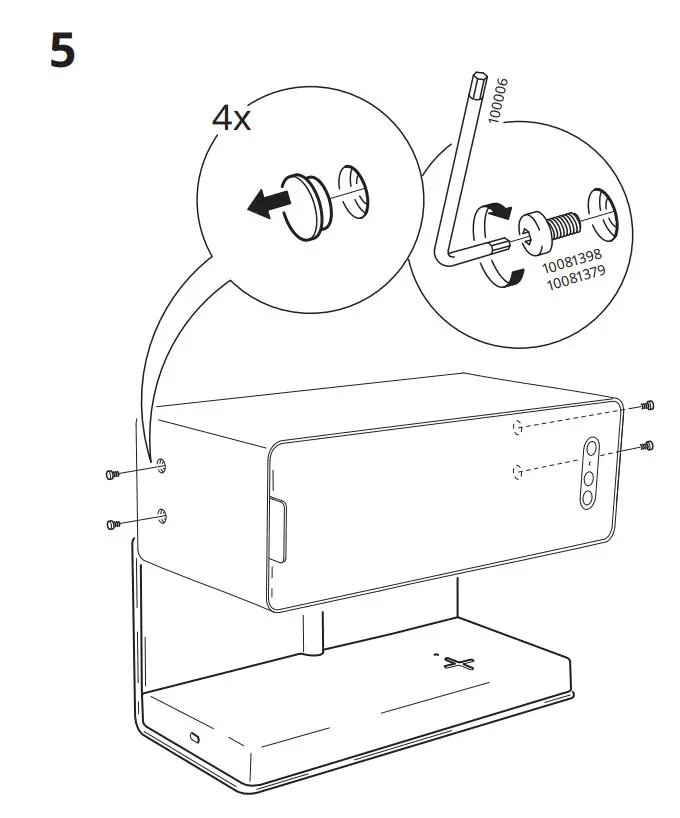 IKEA SYMFONISK Shelf with Wireless Charger Instruction Manual - Installation