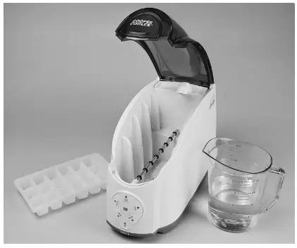 COOPER COOLER Rapid Beverage Chiling Appliance - ice and two cups