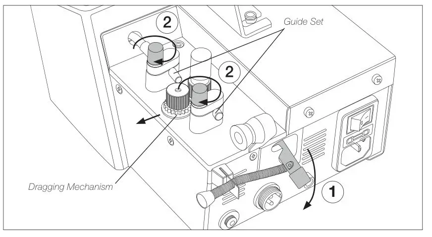 JBC AL-9A 100V Auto-Feed Soldering Station - Adjusting System Assembly