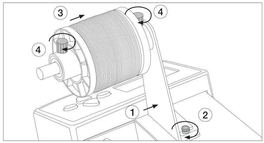 JBC AL-9A 100V Auto-Feed Soldering Station - Reel Stand Assembly