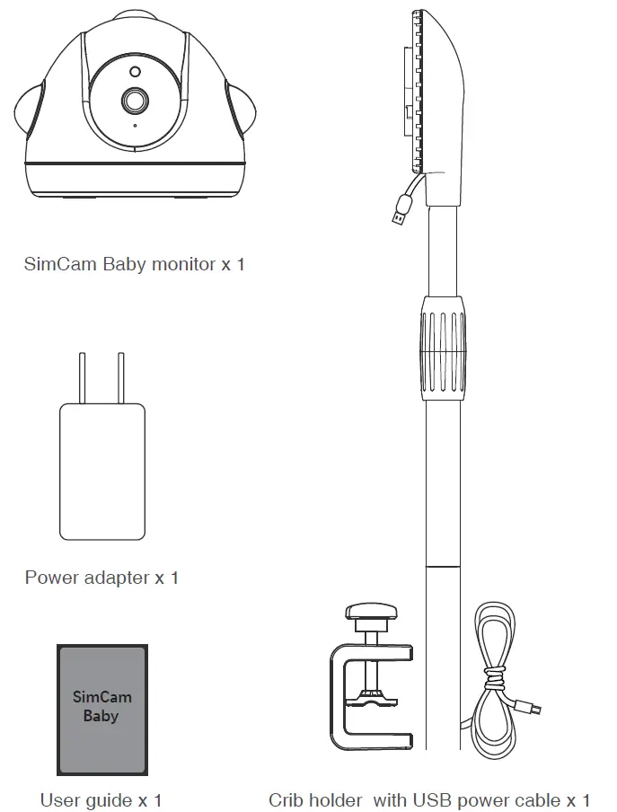 Simshine SC-AI04 SimCam Baby Monitor-fig1