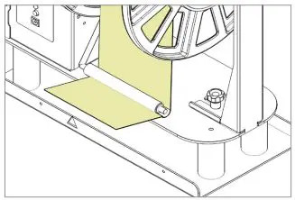 EPSON C6000P Color Inkjet Label Printer User Manual - Keeping the media underneath the tension arm