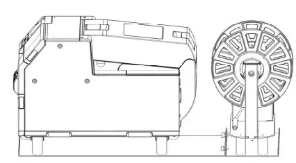 EPSON C6000P Color Inkjet Label Printer User Manual - On the back side