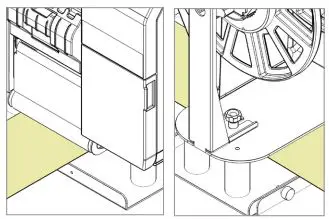 EPSON C6000P Color Inkjet Label Printer User Manual - Pull the printed media underneath both printer