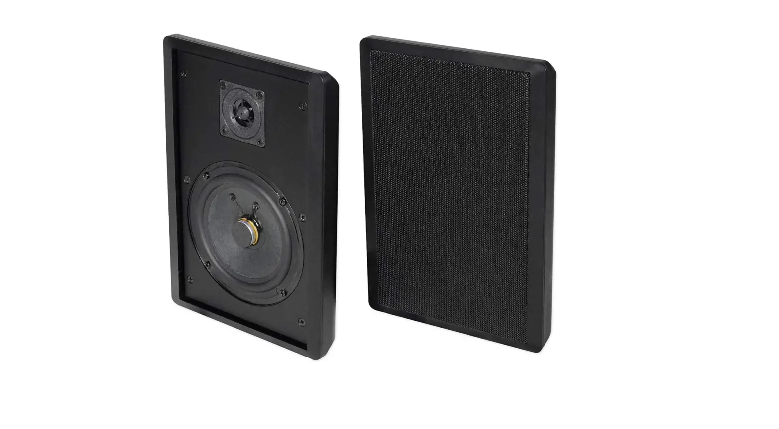 Pair Rockville Rock Slim 70b Black 5.25 Pair Rockville Rock Slim 70b Black 5.25