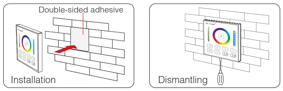 MiBOXER Panel Remote Controller - B series Installation Dismantlement