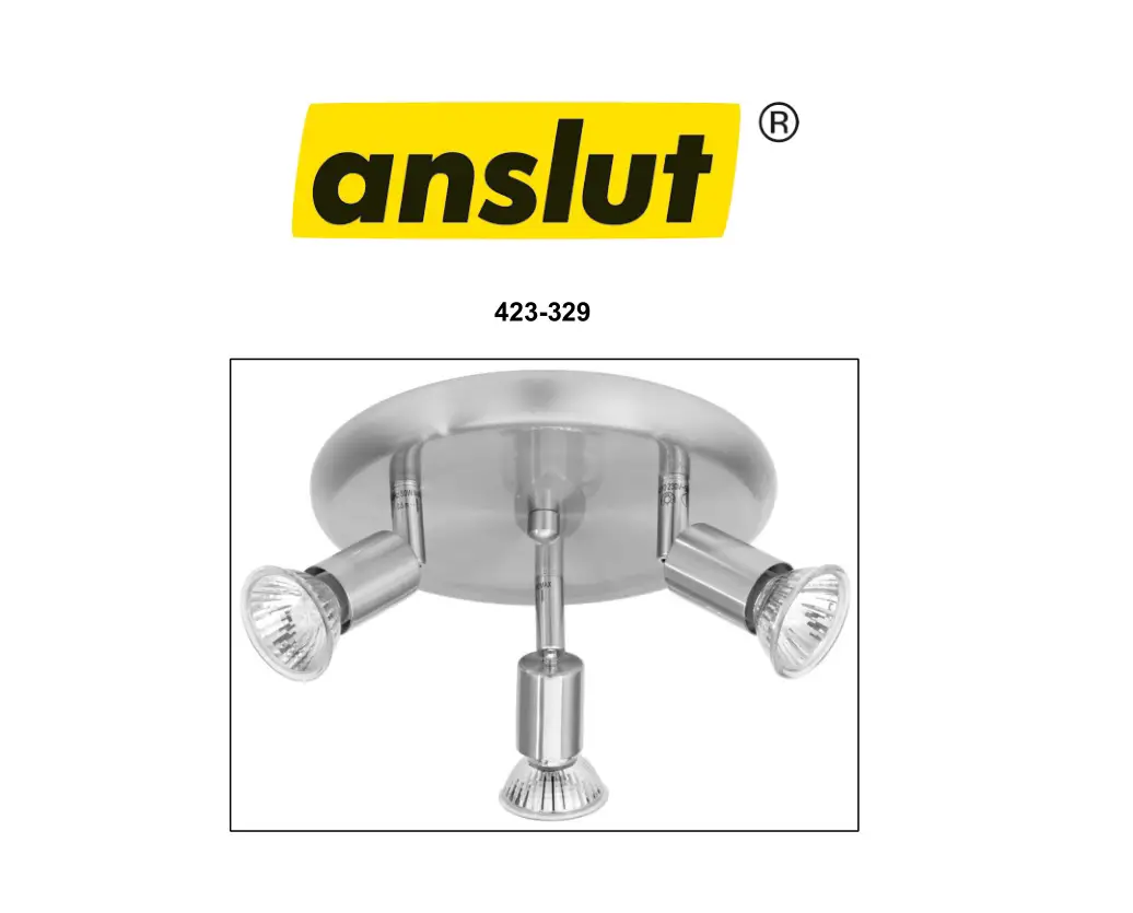 JULA 423-329 Spotlight Instruction Manual