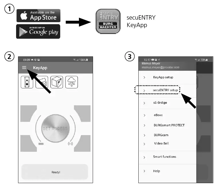 BURG-WACHTER-secuENTRY-7711-Keypad-fig-1