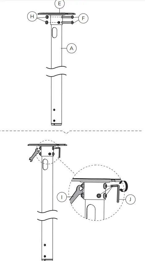 Neomounts-FPMA-C340D-BLACK-Monitor-ceiling-mount-fig-2