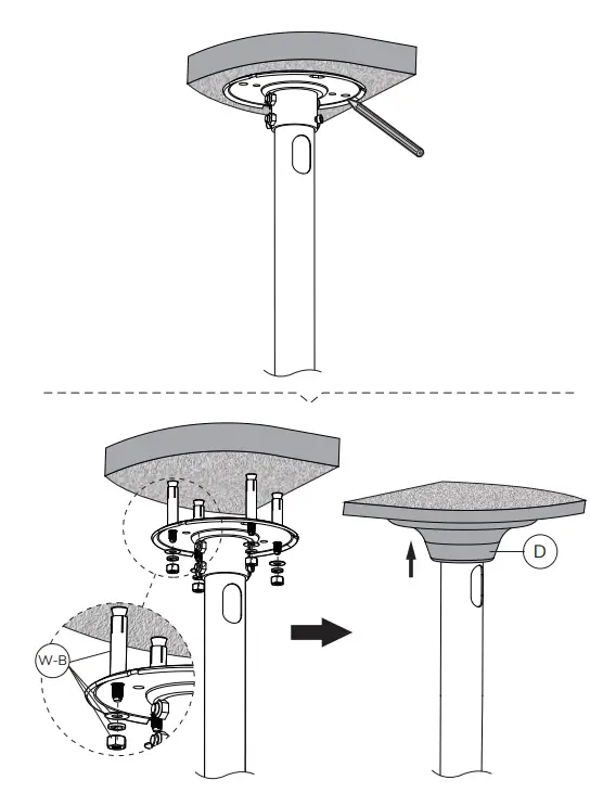 Neomounts-FPMA-C340D-BLACK-Monitor-ceiling-mount-fig-4