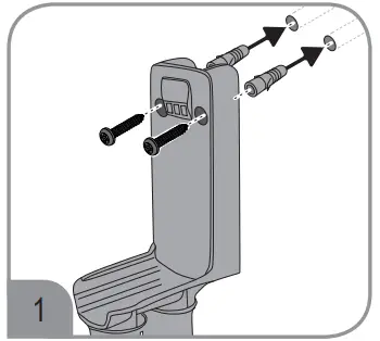 Installing the wall mount 