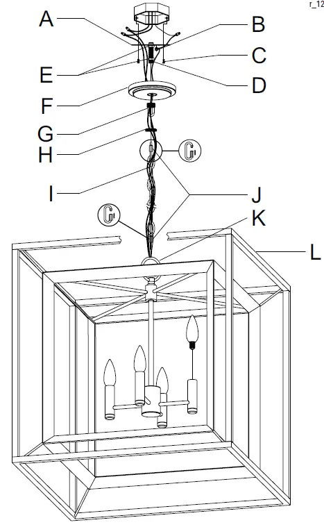 Hunter-19408-Doherty-4-Light-Chandelier-fig1
