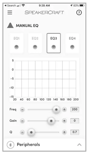 SPEAKERCRAFT HRSi Subwoofer - Manual EQ