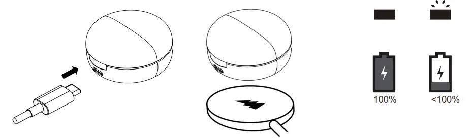 motorola MOTO BUDS 250 True Wireless Bluetooth Earbuds - Charging