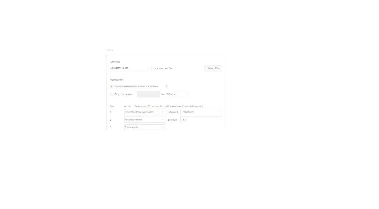 Uploading Auto Attendant Greetings To Nextiva Connect