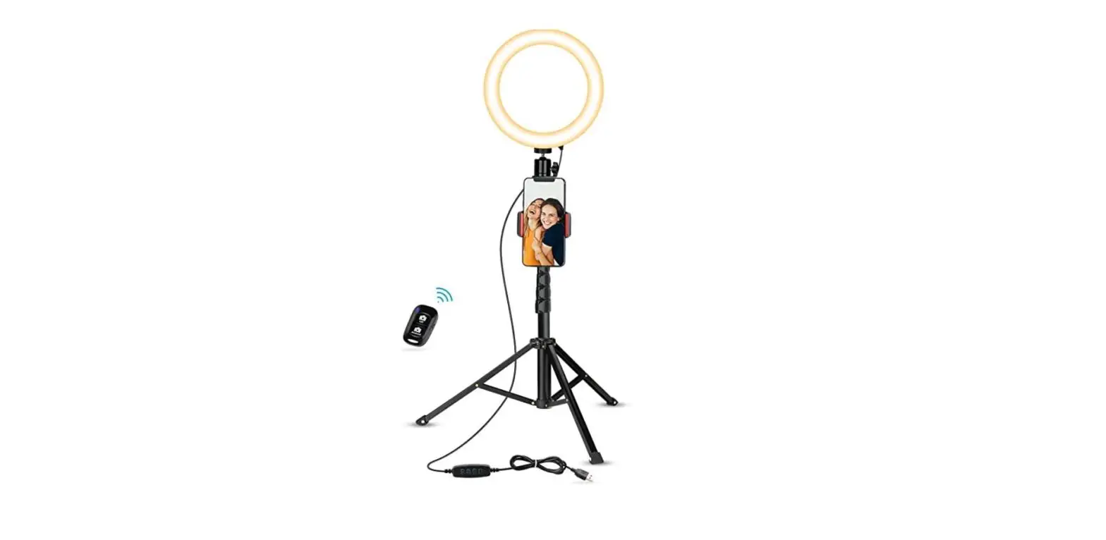 Merchsource 1014231 Selfie Ring Light Floor Standing With Remote Bluetooth Instruction Manual