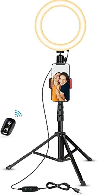 Merchsource-1014231-Selfie-Ring-Light-Floor-Standing-with-Remote-Bluetooth-PRODUCT